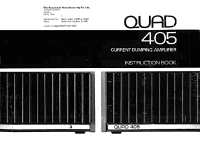 Quad 405 - Owners Manual 